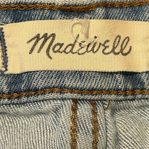 Madewell Women's Wide Leg Crop Jeans Blue Size 24 Exposed Button - Picture 15 of 16